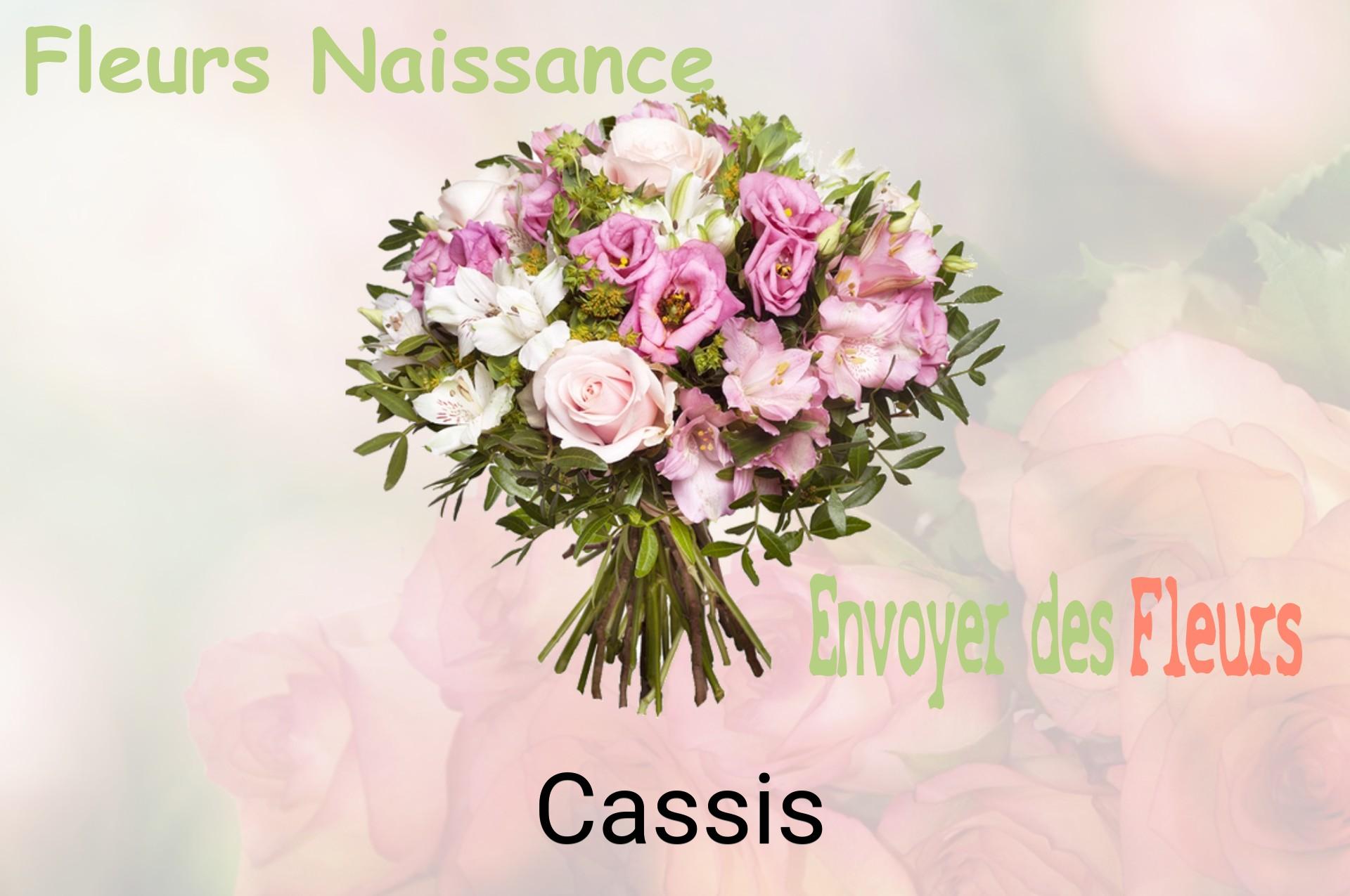 Bouquet de fleurs de naissance livré à Cassis